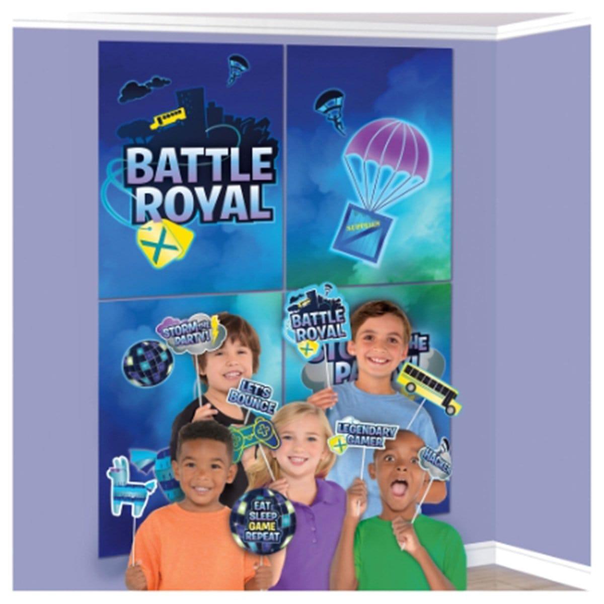 Buy Kids Birthday Fortnite Battle Royal scene setters with props sold at Party Expert