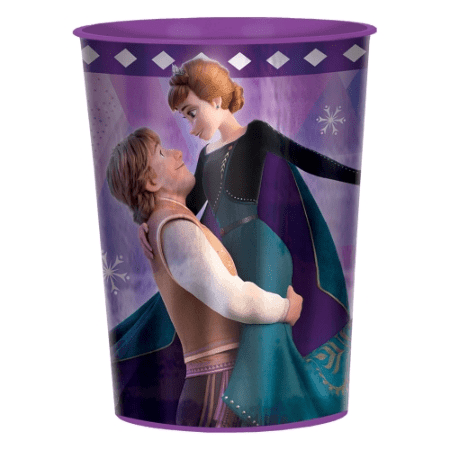 Buy Kids Birthday Frozen 2 Anna & Kristoff plastic favor cup sold at Party Expert