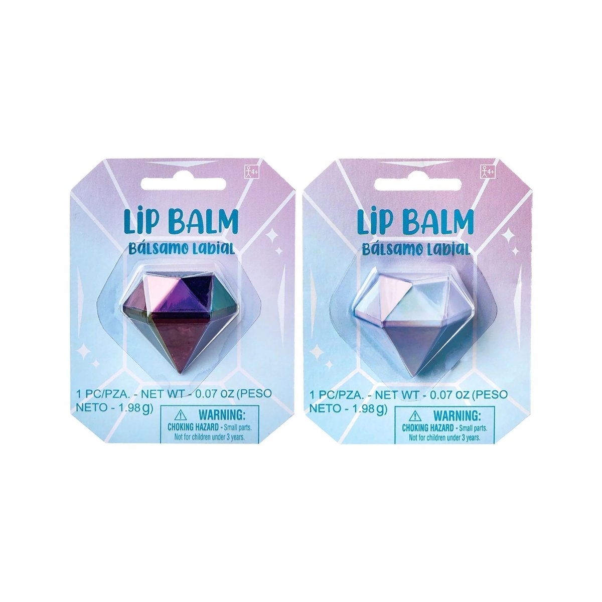 AMSCAN CA Kids Birthday Gem Shaped Lip Balm, Assortment, 1 Count