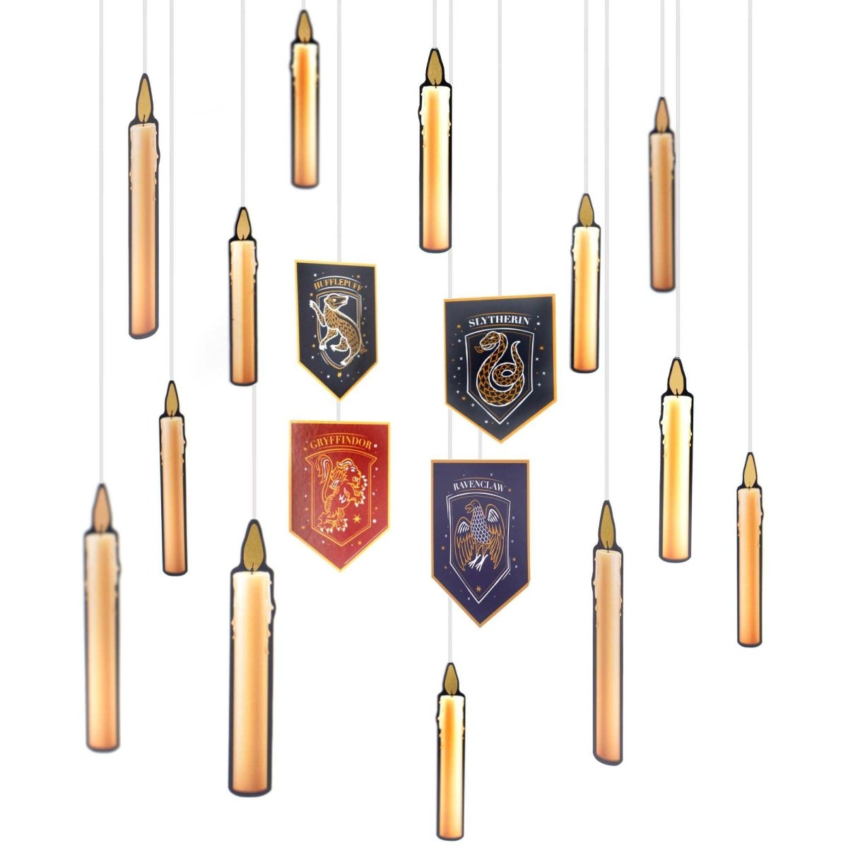 AMSCAN CA Kids Birthday Harry Potter Paper Hanging Decoration Kit, 12 Count
