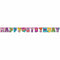 Buy Kids Birthday Hello Kitty Rainbow jumbo customizable banner sold at Party Expert