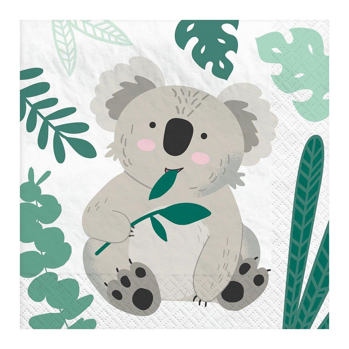 Buy Kids Birthday Koala Party Beverage Napkins, 16 Count sold at Party Expert