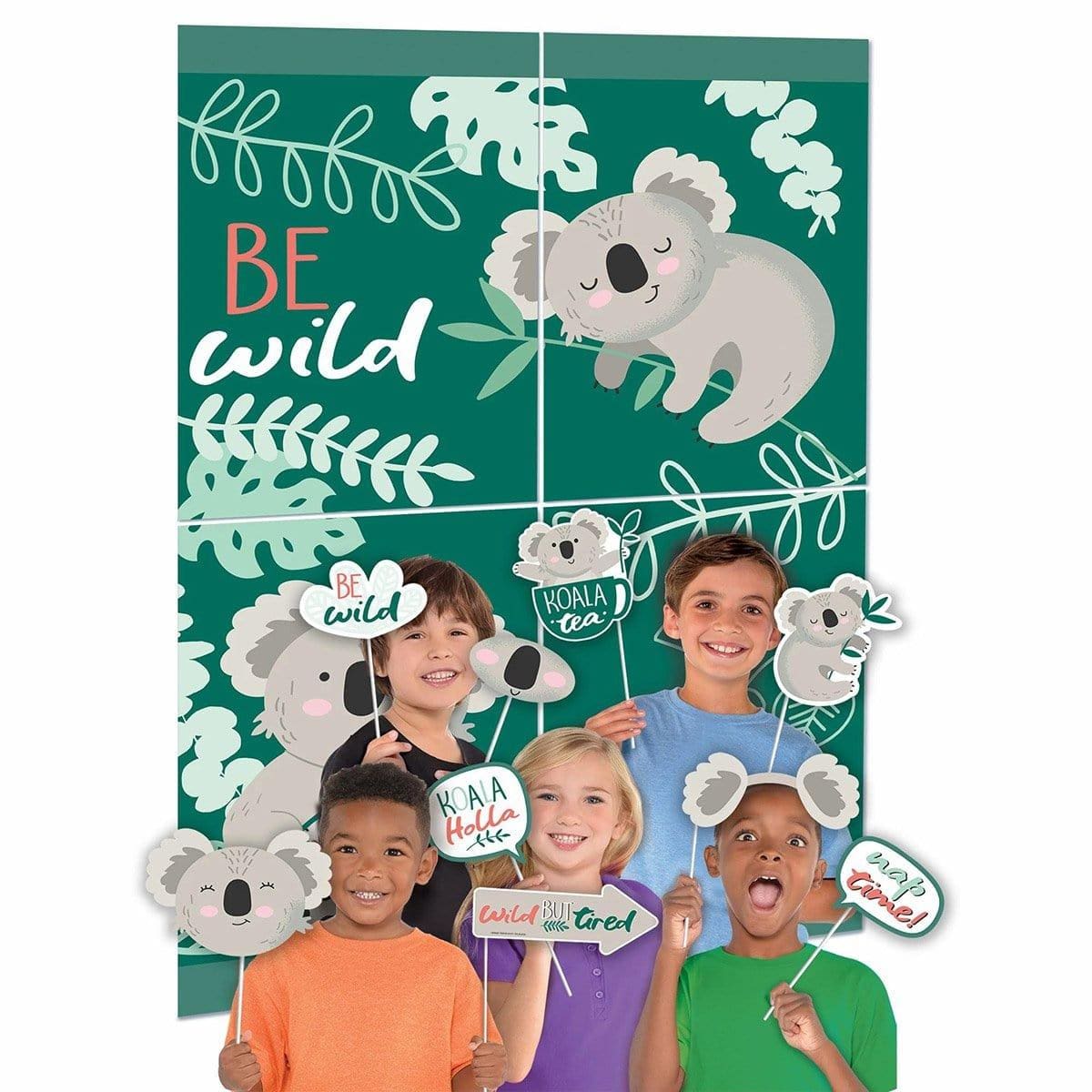 Buy Kids Birthday Koala Party Scene Setter with photo Props sold at Party Expert