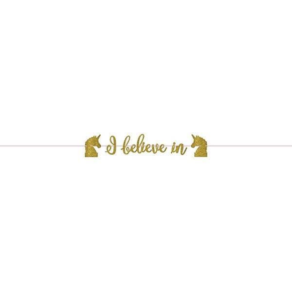 Buy Kids Birthday Magical Unicorn banner sold at Party Expert