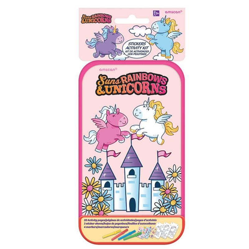Buy Kids Birthday Magical Unicorn sticker activity kit sold at Party Expert
