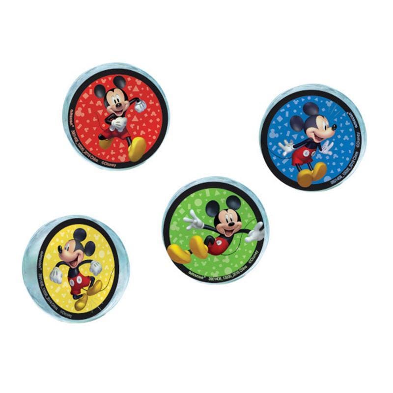 Buy Kids Birthday Mickey Mouse Forever bounce balls, 4 per package sold at Party Expert