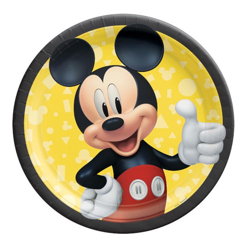 Buy Kids Birthday Mickey Mouse Forever Dinner Plates 9 inches, 8 per package sold at Party Expert