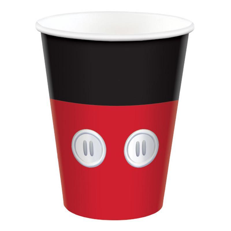 Buy Kids Birthday Mickey Mouse Forever paper cups 9 ounces, 8 per package sold at Party Expert