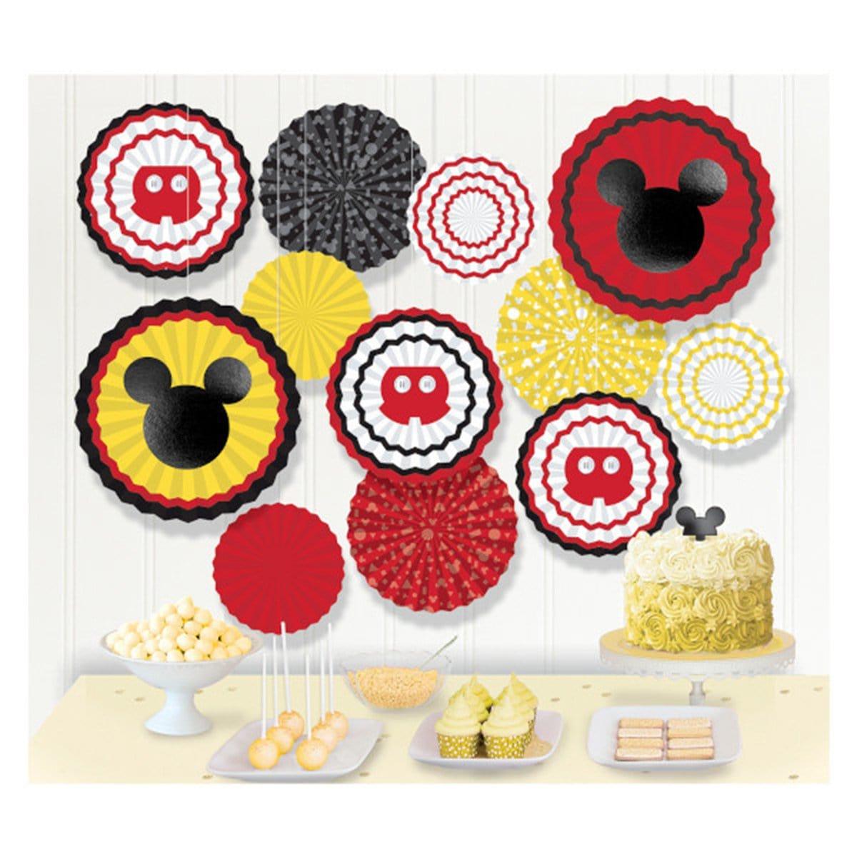 Buy Kids Birthday Mickey Mouse Forever paper fan decorating kit sold at Party Expert