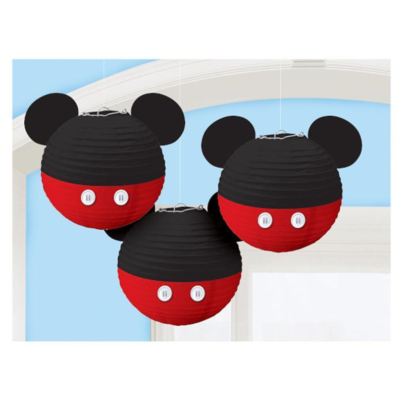 Buy Kids Birthday Mickey Mouse Forever paper lanterns, 3 per package sold at Party Expert