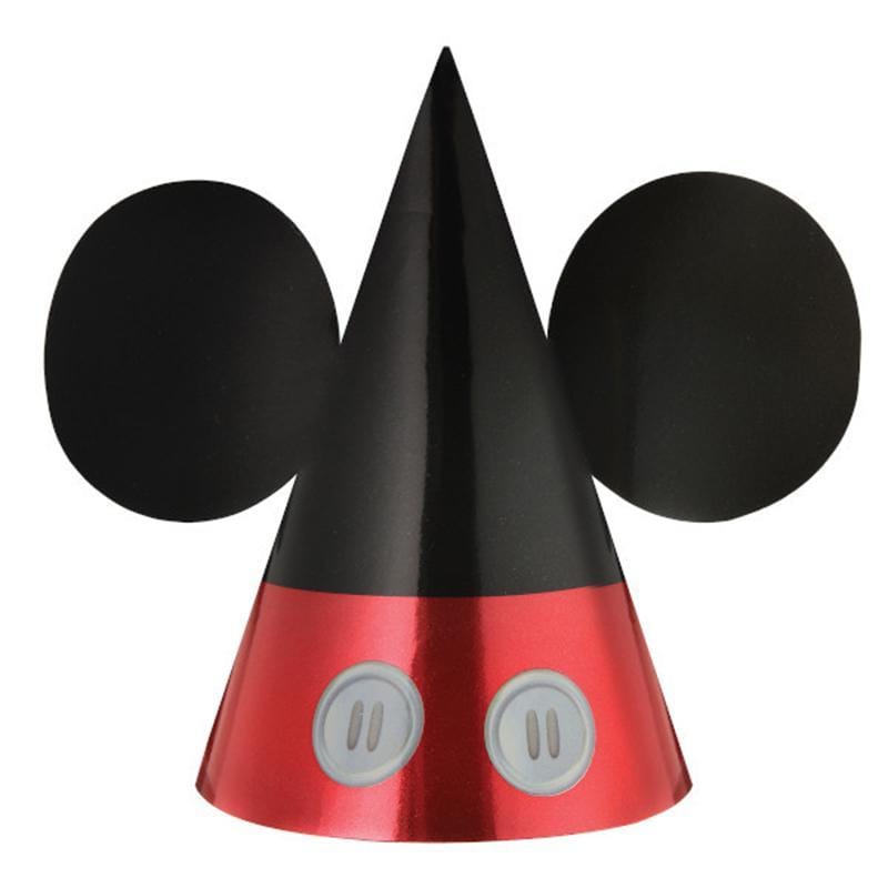 Buy Kids Birthday Mickey Mouse Forever party hats, 8 per package sold at Party Expert
