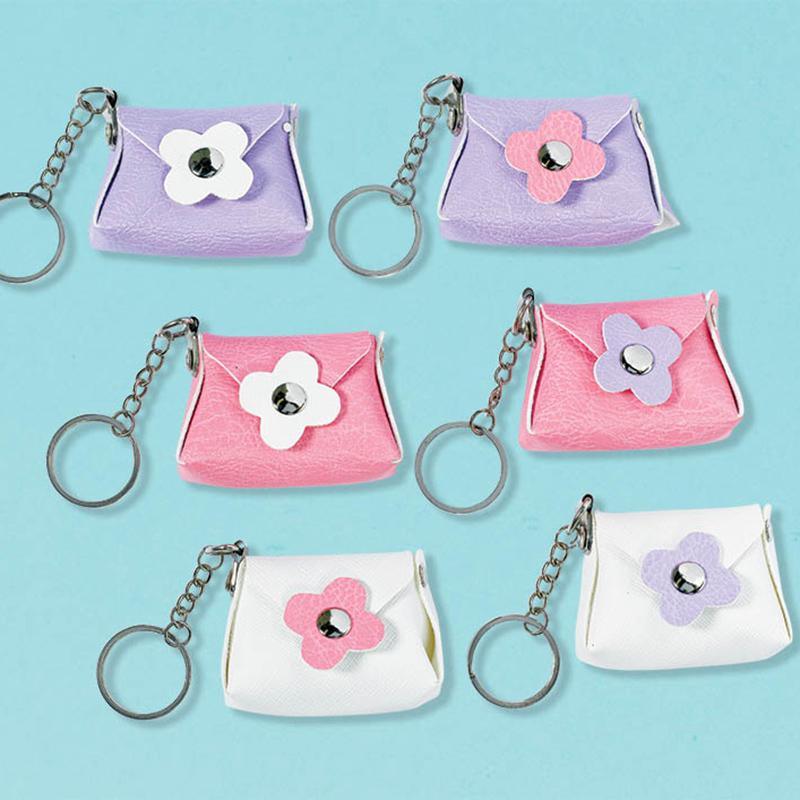 Buy Kids Birthday Mini purse keychains, 6 per package sold at Party Expert