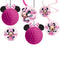 AMSCAN CA Kids Birthday Minnie Mouse Forever Birthday Paper Hanging Decorations, 12 Count 192937335512