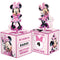 AMSCAN CA Kids Birthday Minnie Mouse Forever Birthday Paper Table Centerpiece Decoration Kit, 6 Count