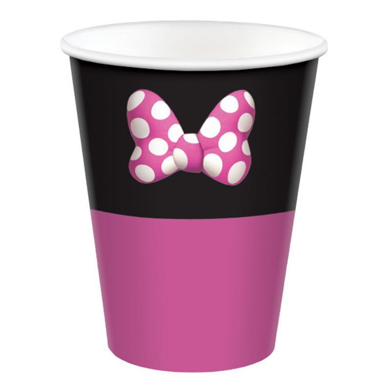 Buy Kids Birthday Minnie Mouse Forever paper cups 9 ounces, 8 per package sold at Party Expert