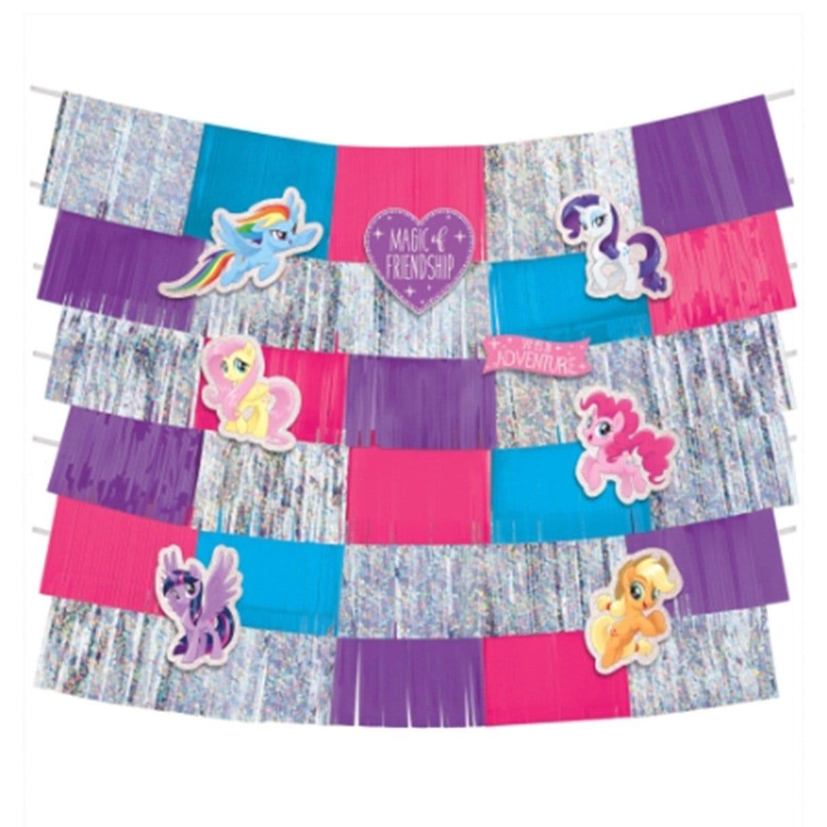 Buy Kids Birthday My Little Pony backdrop decorating kit sold at Party Expert