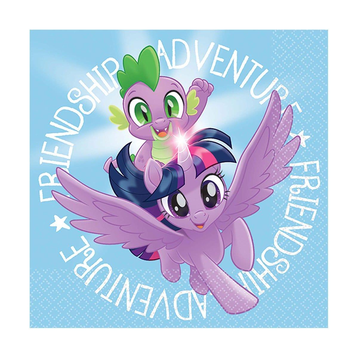 Buy Kids Birthday My Little Pony beverage napkins, 16 per package sold at Party Expert