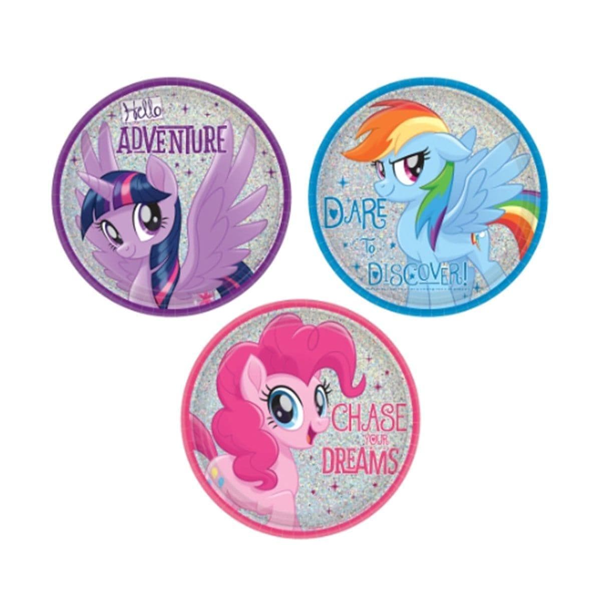 Buy Kids Birthday My Little Pony Dessert Plates 7 inches, 8 per package sold at Party Expert