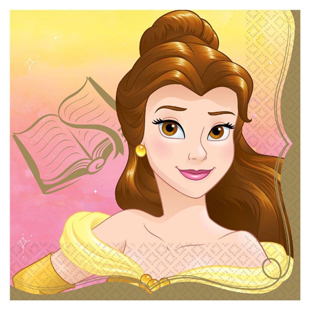 Buy Kids Birthday Once Upon A Time Belle lunch napkins, 16 per package sold at Party Expert