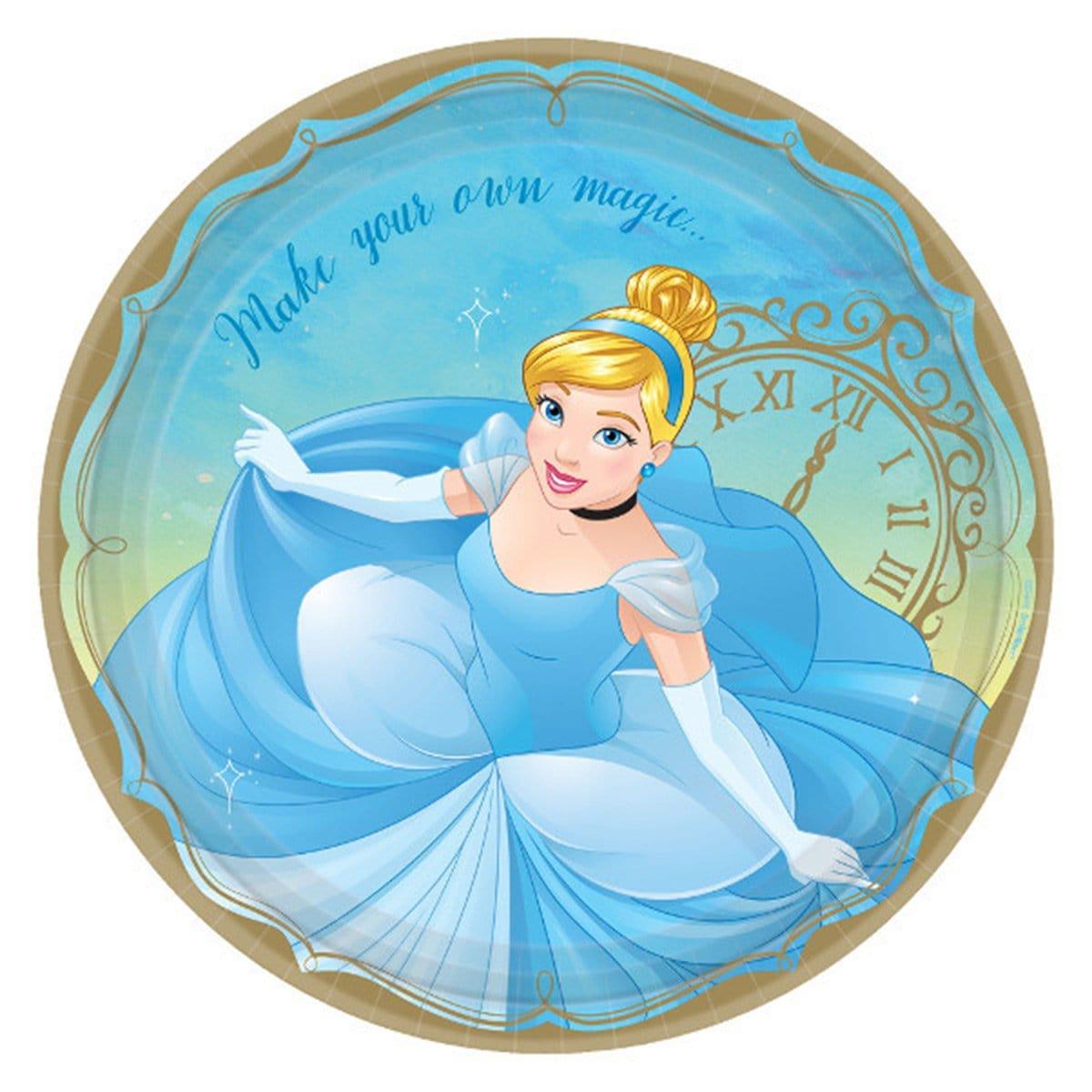 Buy Kids Birthday Once Upon A Time Cinderella Dinner Plates 9 inches, 8 per package sold at Party Expert
