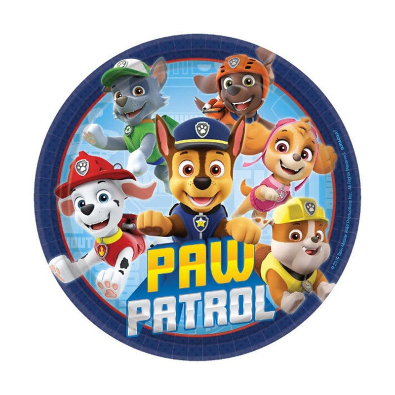 Buy Kids Birthday Paw Patrol Dessert Plates 7 inches, 8 per package sold at Party Expert