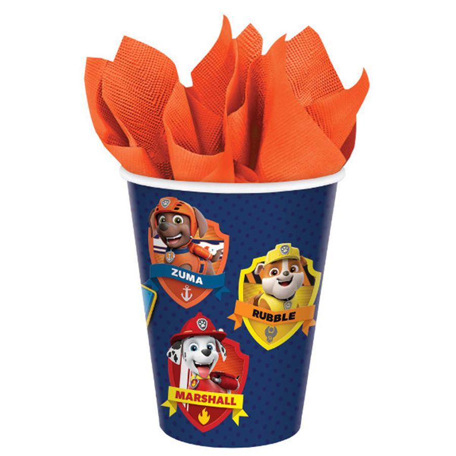 Buy Kids Birthday Paw Patrol paper cups 9 ounces, 8 per package sold at Party Expert