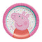 Buy Kids Birthday Peppa Pig Confetti Dessert Plates 7 Inches, 8 Counts sold at Party Expert