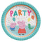 Buy Kids Birthday Peppa Pig Confetti Dinner Plates 9 Inches, 8 Counts sold at Party Expert