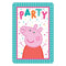 Buy Kids Birthday Peppa Pig Confetti Invitations, 8 Counts sold at Party Expert