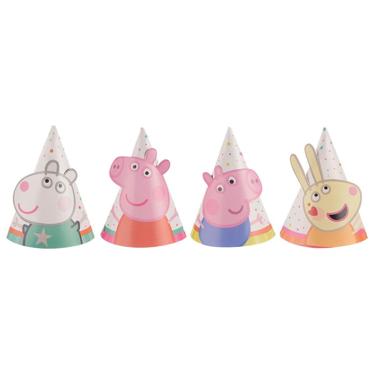 Buy Kids Birthday Peppa Pig Confetti Mini Party Hats, 8 Counts sold at Party Expert