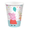 Buy Kids Birthday Peppa Pig Confetti Paper Cups 9 Ounces, 8 Counts sold at Party Expert