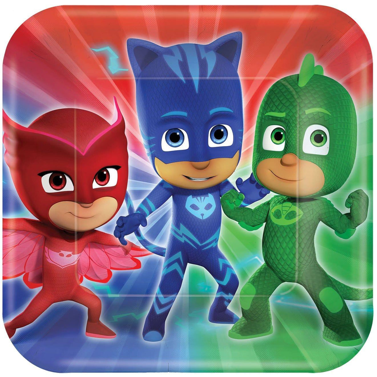Buy Kids Birthday PJ Masks Dinner Plater 9 inches, 8 per package sold at Party Expert