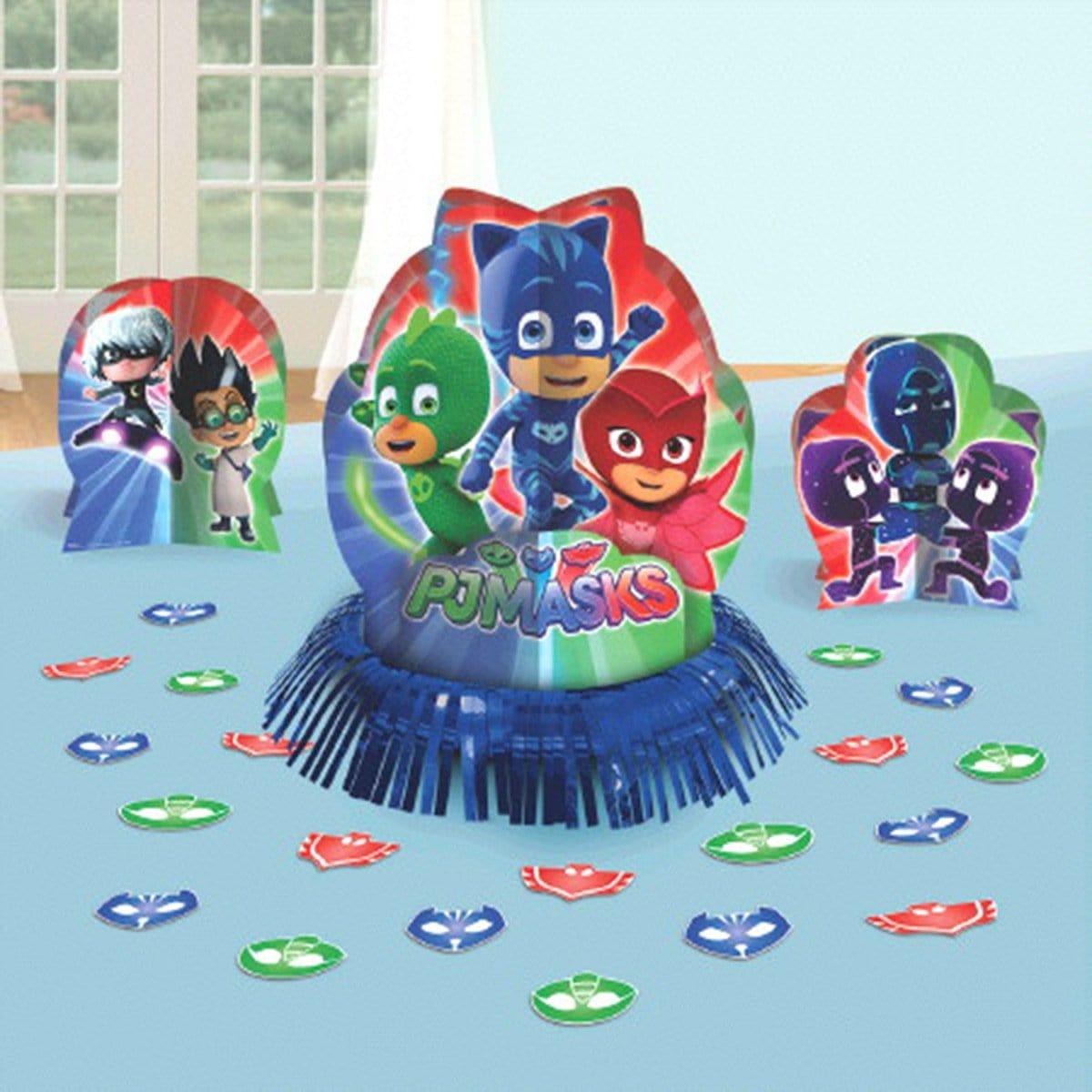 Buy Kids Birthday PJ Masks table decorating kit sold at Party Expert
