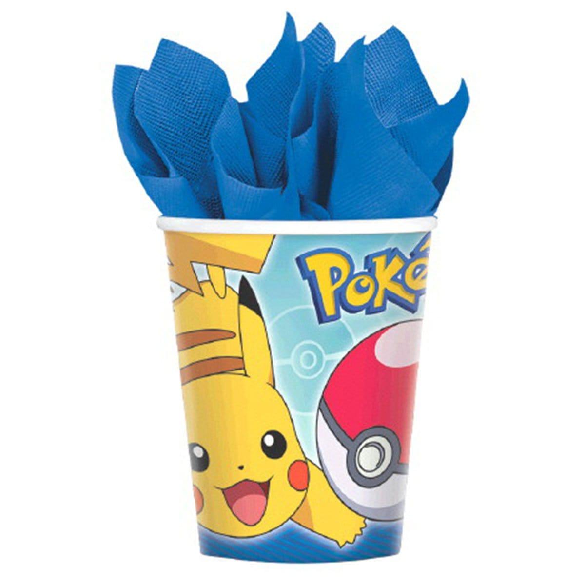Buy Kids Birthday Pokémon paper cups 9 ounces, 8 per package sold at Party Expert