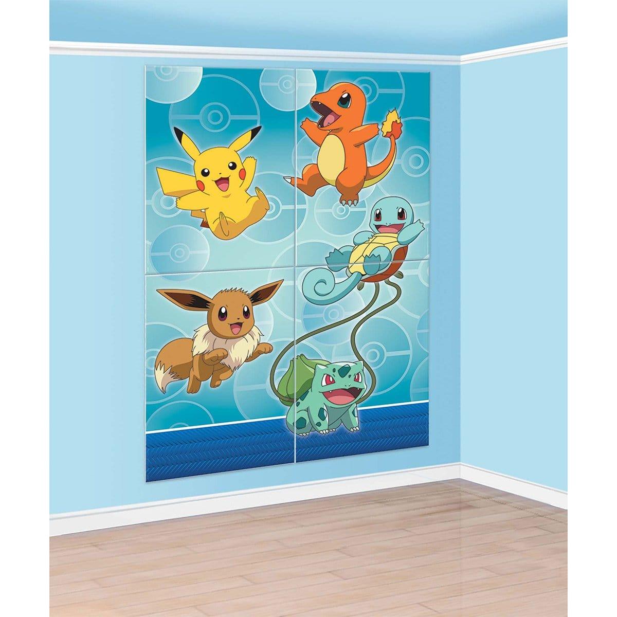 Buy Kids Birthday Pokemon scene setter with props sold at Party Expert