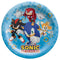 AMSCAN CA Kids Birthday Sonic the Hedgehog Dinner Paper Plates, 9 in, 8 Count