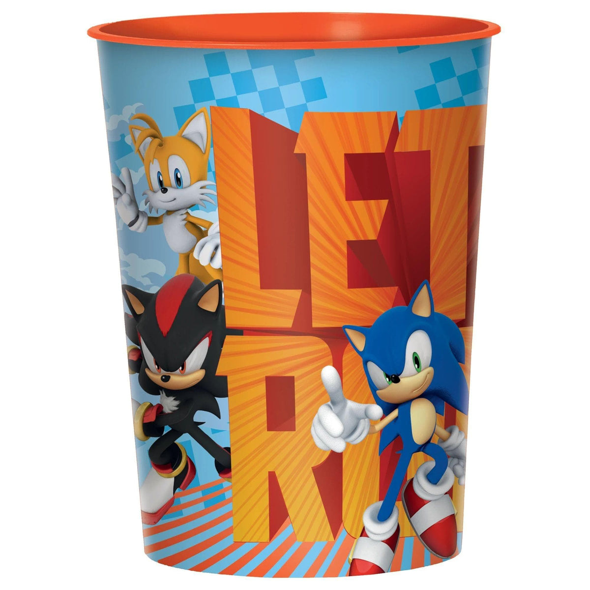 AMSCAN CA Kids Birthday Sonic the Hedgehog Favour Cup, 16 oz
