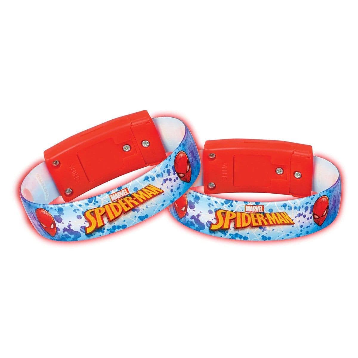 Buy Kids Birthday Spider-man Light-Up Bracelet, 4 Count sold at Party Expert