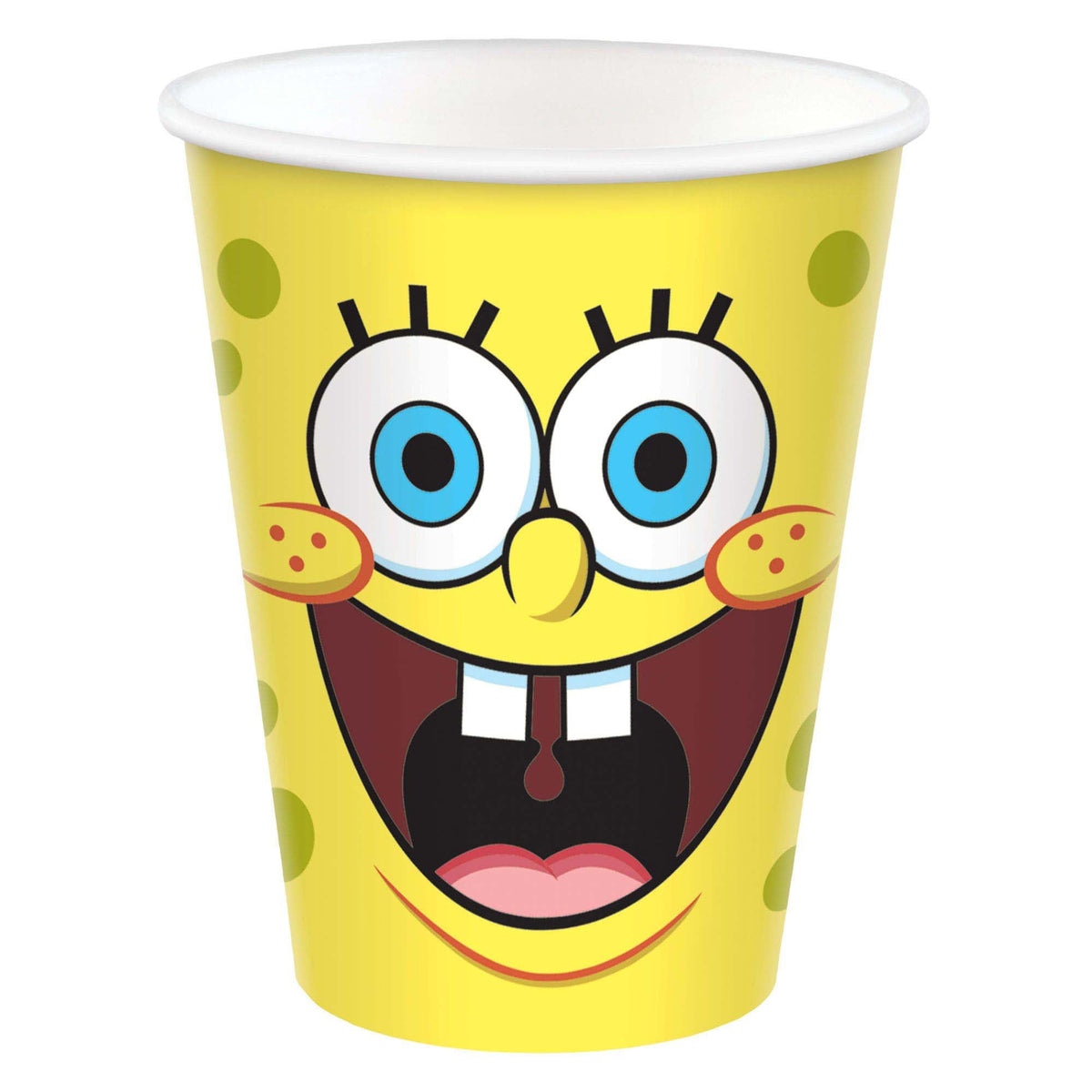 AMSCAN CA Kids Birthday SpongeBob SquarePants Birthday Paper Cups, 9 Oz, 8 Count
