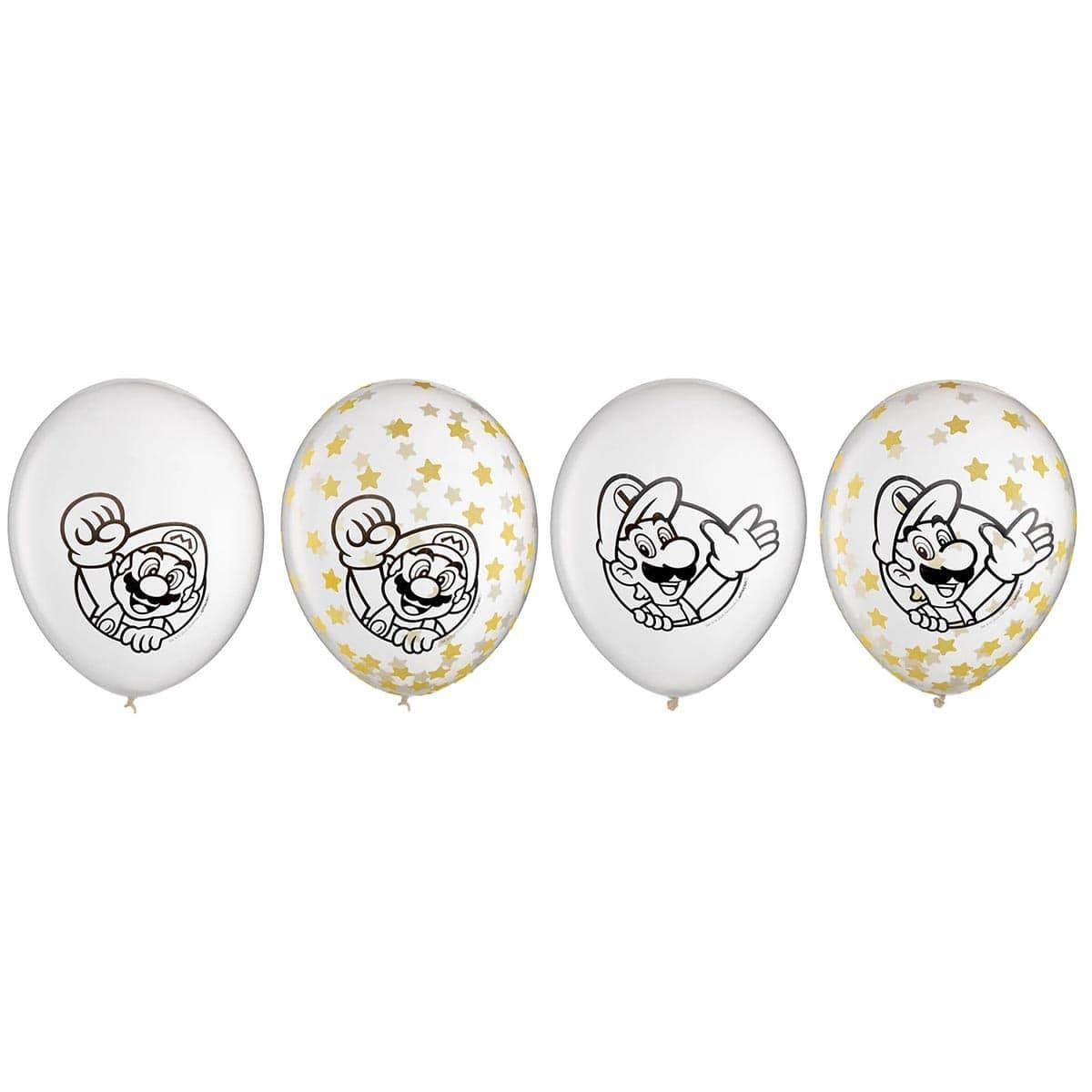 Buy Kids Birthday Super Mario Latex Balloon, 6 Count sold at Party Expert