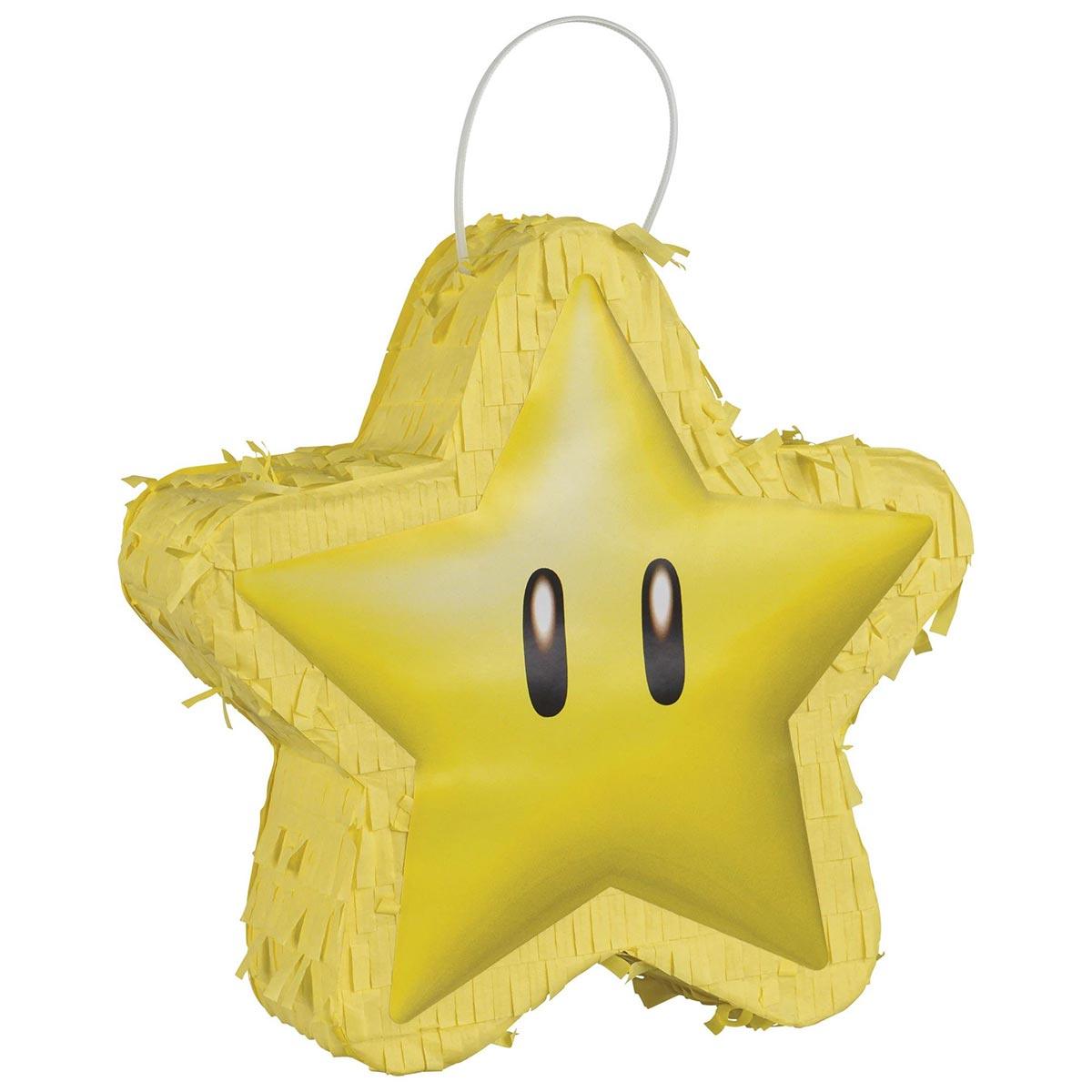 Buy Kids Birthday Super Mario Mini Star Pinata sold at Party Expert