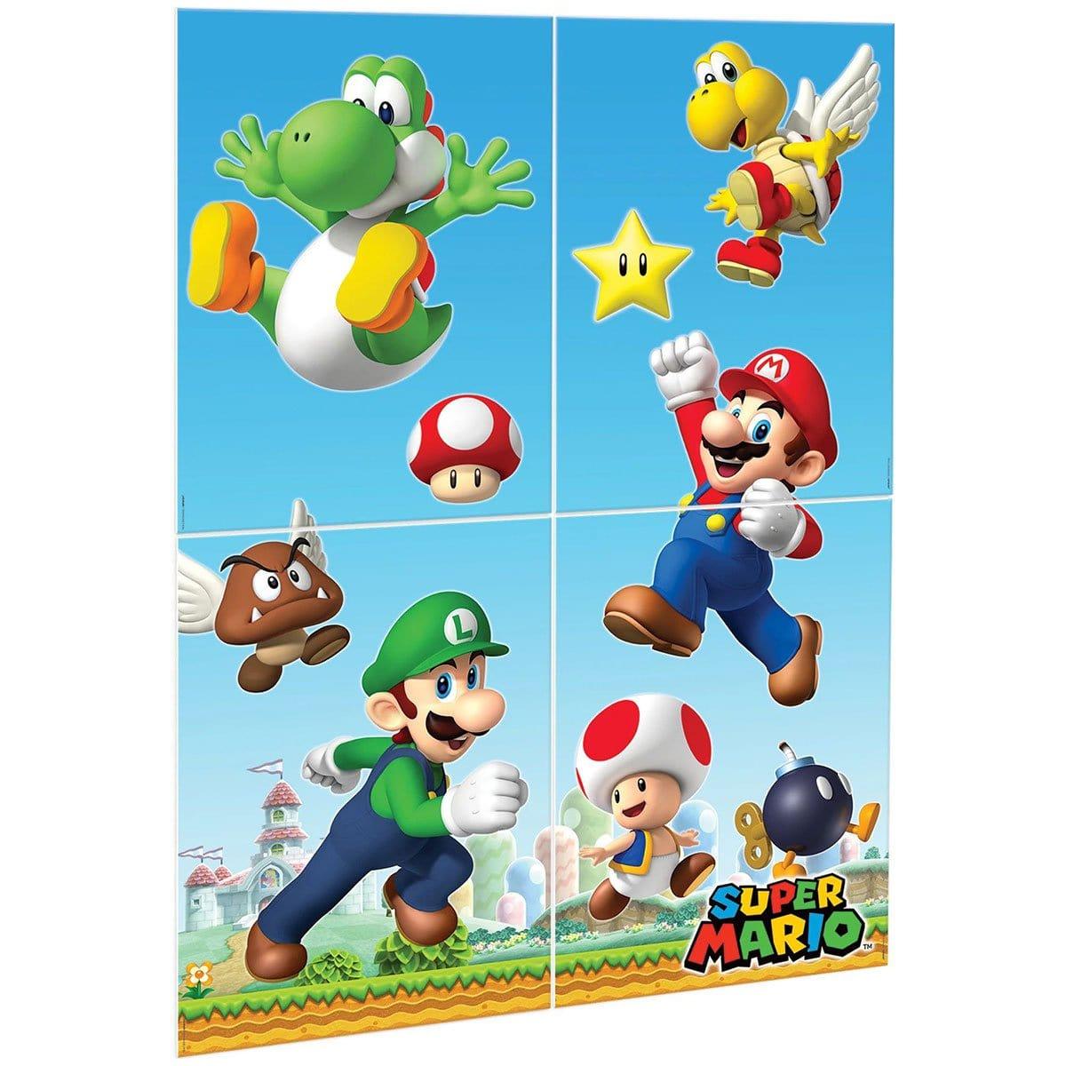 Buy Kids Birthday Super Mario Scene Setters Decoration Kit sold at Party Expert