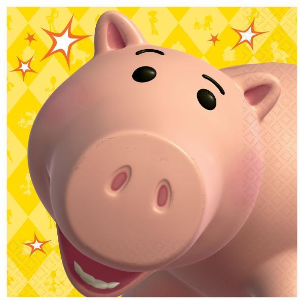 Buy Kids Birthday Toy Story 4 Hamm lunch napkins, 16 per package sold at Party Expert