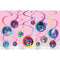 Buy Kids Birthday Trolls World Tour swirl decorations, 12 per package sold at Party Expert