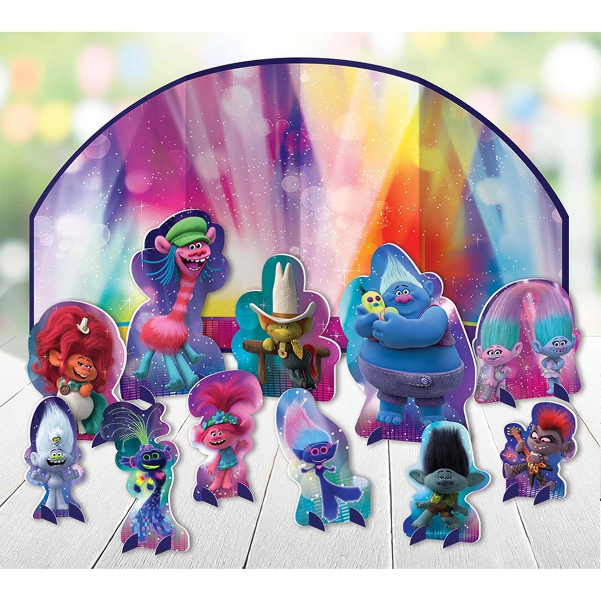 Buy Kids Birthday Trolls World Tour table decorating kit sold at Party Expert