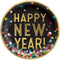 Buy New Year Dinning Plates 10'' - Colorful Confetti - 20/pk sold at Party Expert