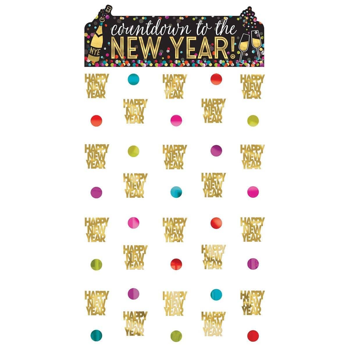 Buy New Year Doorway Curtain - Colorful Confetti sold at Party Expert