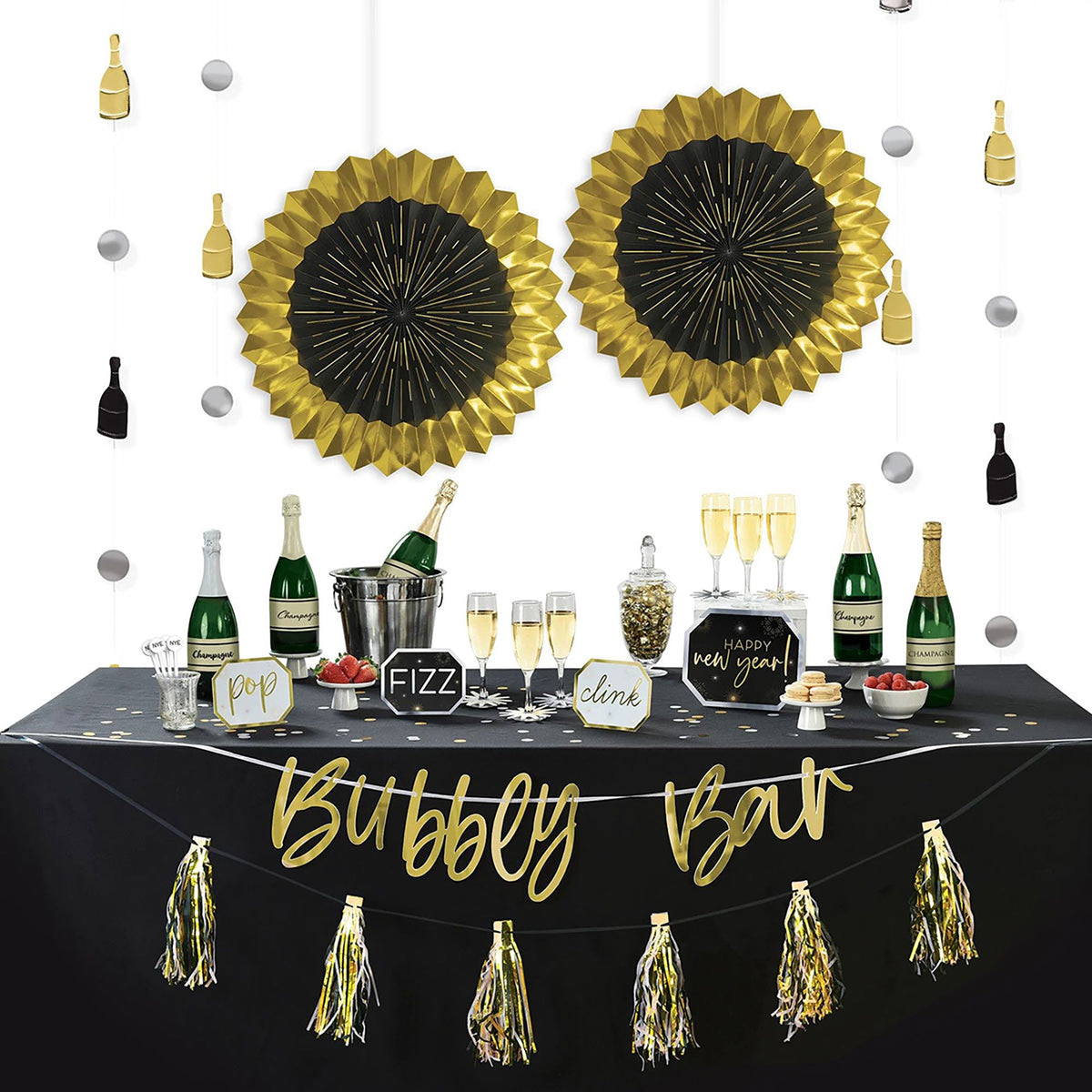 AMSCAN CA New Year New Year's Bar Decorating Kit, 1 Count