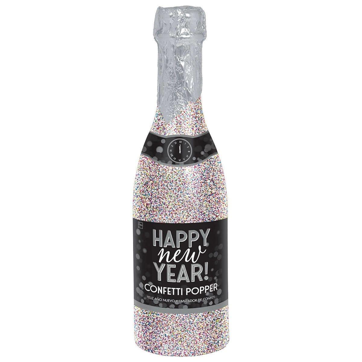 Buy New Year New Years Glitter Bottle Party Confetti Popper sold at Party Expert