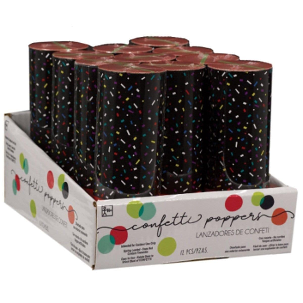 Buy Novelties Confetti poppers - 12 per package sold at Party Expert
